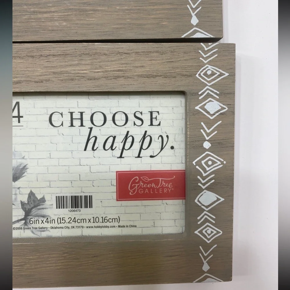 Set of two 4x6 wooden frames